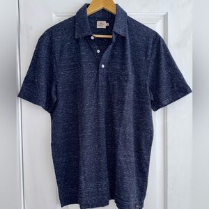 Faherty NWT Sunwashed Pique Polo in Navy Dune
